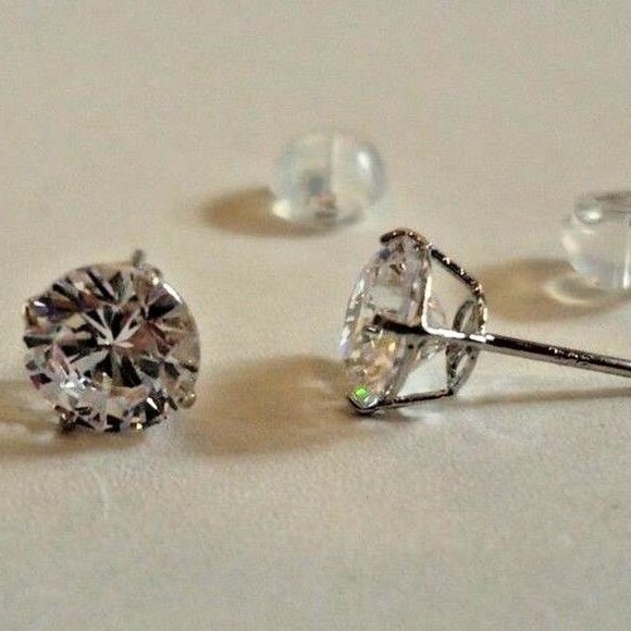 14K SOLID GOLD 1CT DIAMOND EARRINGS